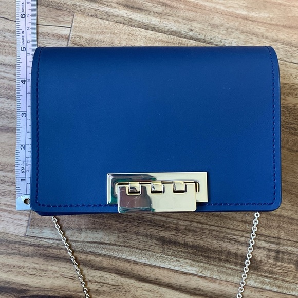 ZAC Zac Posen Mini Eartha Cross Body Chain Bag - Deep Blue - Picture 9 of 16